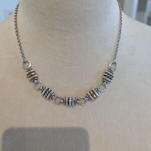 Brighton Charlotte Necklace in Elegant Mixed Metal NWT